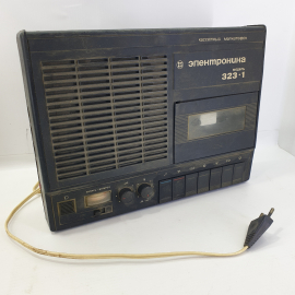 Кассетный магнитофон "Электроника 323-1", частичная работоспособность, СССР